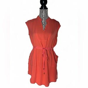 Haute Monde Vibrant Red Tunic Top